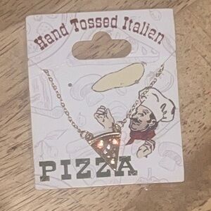 Disney Gold Pizza Slice Necklace